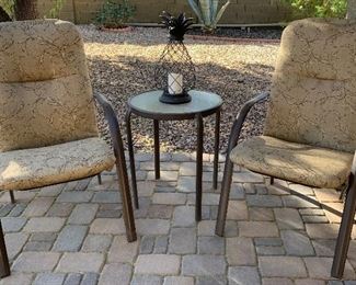Patio Chairs and Side table