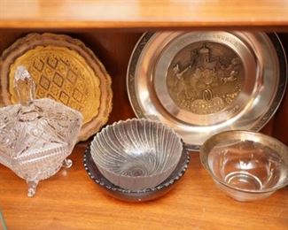 GLASS AND METAL BOWLS 