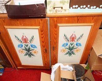 MID CENTURY 2 DOOR CABINET 