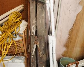LADDER AND EXTENSION CORD 