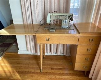 Sears Kenmore vintage sewing machine & cabinet