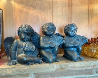 Cherubs, resin