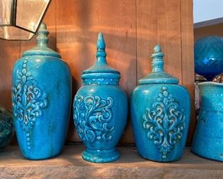 Lidded vases