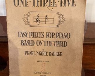 Vintage sheet music
