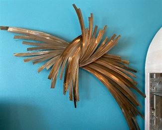Touch of Class Infinity gold metal wall sculpture