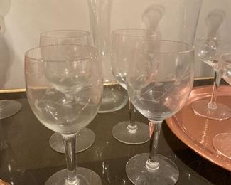 Princess House crystal stemware