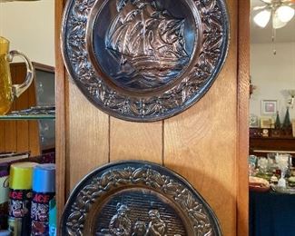copper wall plaques