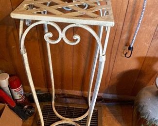 wrought iron plant stands, 2