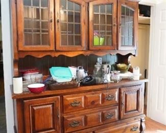 Pine china cabinet