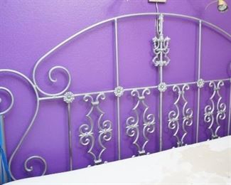 Metal headboard