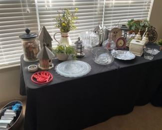 BIRD HOUSES AND GLASS COLLECTIBLES