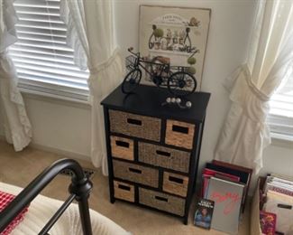 WICKER AND WOOD ORGANIZERS