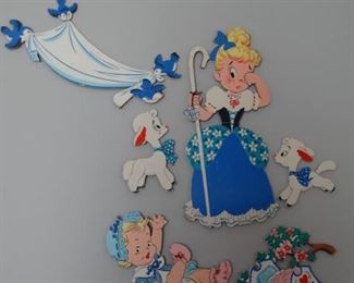 Vintage Nursery Rhyme Wall Hanging