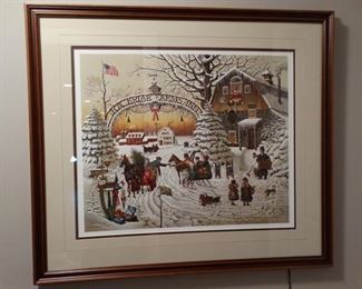 Charles Wysocki Limited Edition "Christmas Greeting"