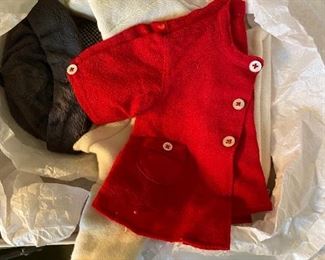 Very old doll clothes.