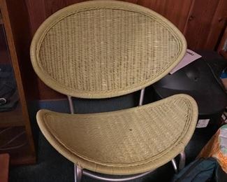Vintage rattan chair.