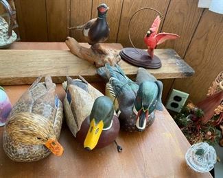 Duck decoys.