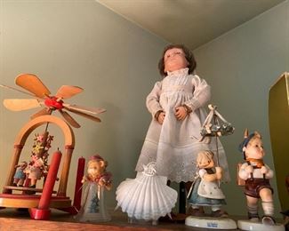Dolls and Hummels.