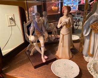 Cybis porcelain sculptures.