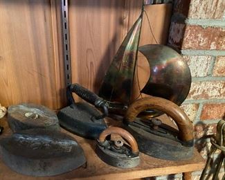 Vintage flat irons.