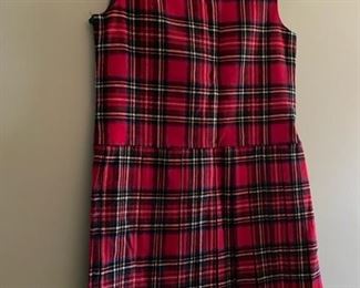 Girl's plaid jumper.