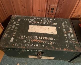 Military trunk.