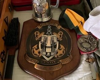 Navy memorabilia.