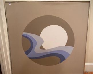 Original contemporary/modern 1970s painting 