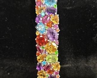 925 Bracelet with Stainless Steel Hinge