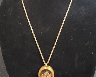 Origami Owl Necklace with Charms (mom, grandma, rose, and diamonds)