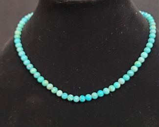 Turquoise Necklace with Markings DTR 925