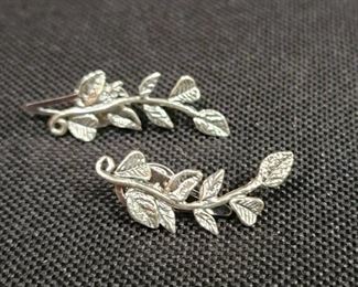 Or Paz Sterling Silver Earrings Marked 925 Israel