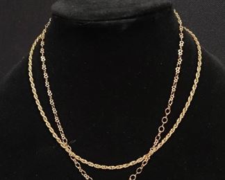 2 Necklaces (Magnetic and No Markings)