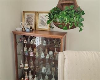 Small glass front curio