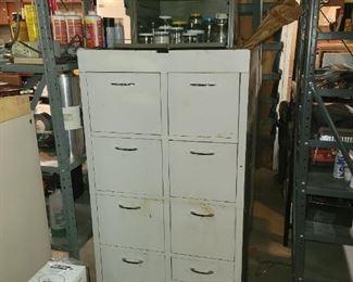 Wood storage cabinet