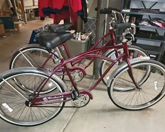 His & hers vintage bicycles