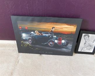 "Joy Ride" LED Elvis on Canvas Print
