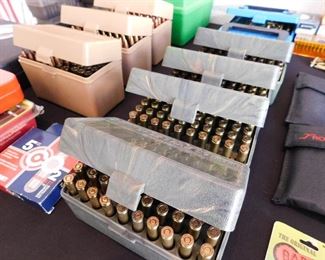 .30 Carbine and 30-06 to the left in beige boxes