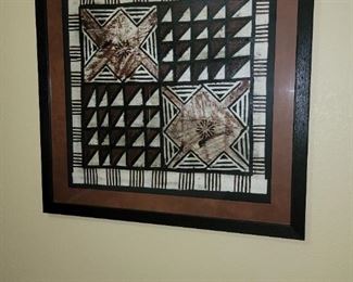 Handmade South African fabric  art