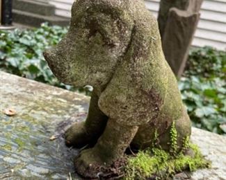 Stone Dog Outdoor Decor