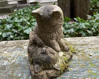 Stone Cat Outdoor Decor