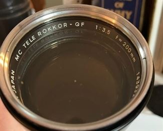 Vintage Minolta Camera Lens with Case