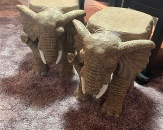 Stone Elephant Decor