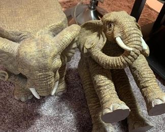 Stone Elephant Decor