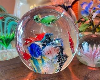 Glass Ball Aquarium Decor