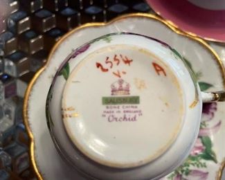 Salisbury Bone China, Made in England, "Orchid"
