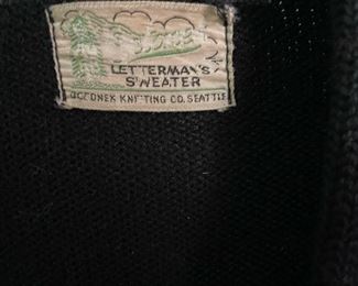 Letterman's Sweater, Actonex Knitting Co. Seattle