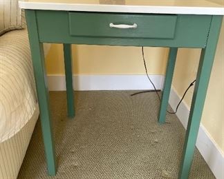 Green end table