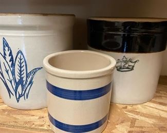 Vintage crock pots