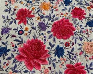 Floral tablecloth